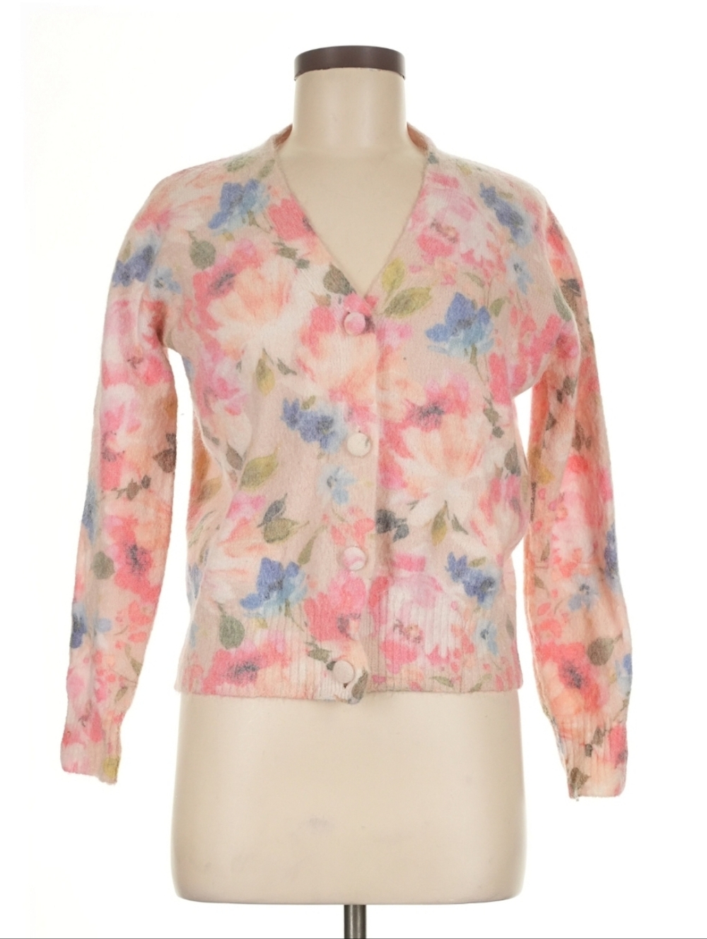 Bartolini Floral Button-Front Cardigan